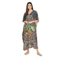 thumbnail image 2 of Oussum Women Plus Size Kaftan Dresses for Ladies Kimono Sleeve Caftan Long Maxi Kaftans Online, 2 of 8