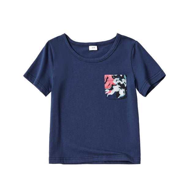 GPOECD Family Matching Mommy And Summer Outfits Spaghetti Strap Dresses With T Shirts Sets For Women And Girls Navy,3-4 Years