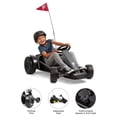 thumbnail image 3 of Radio Flyer 36V Battery-Powered Kids Electric Go-Kart, Grey, 3 of 12