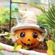 thumbnail image 3 of Cute Witch Hat Pumpkin Figurines Halloween Ornament Resin Desktop Decor for Fall & Gift, 3 of 5