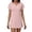 #0133-Pink, variant on Uootdi Womens Short Sleeve V Neck Waffle Knit Dresses Embroidery Trim Casual Shift Dresses Solid Color Mini Dresses Gift