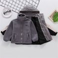 thumbnail image 2 of YunPes Autumn Winter Boys Girls Jackets Windproof Thick Warm Toddler Casual Hooded Jackets Kids Winter Clothes Girls 5t, 2 of 9