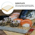 thumbnail image 3 of ROSENICE 1 Set Sushi Tray Ice for Retain Freshness Ice Plate Rectangular Shape in Light Brown for Family Dinners, 3 of 8