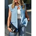 thumbnail image 2 of Women's Sleeveless Sweater Vest with Button Up Cable Knit Crew Neck Trendy Casual Loose Summer Cardigan, 2 of 5