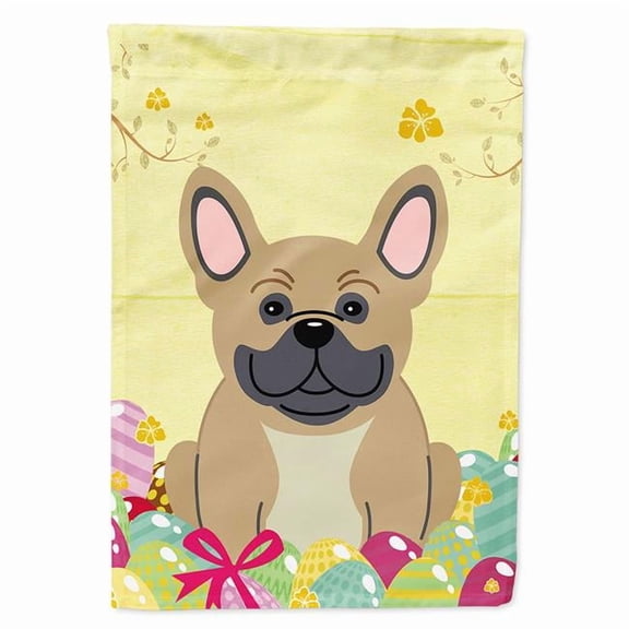Easter Eggs French Bulldog Cream Garden Flag