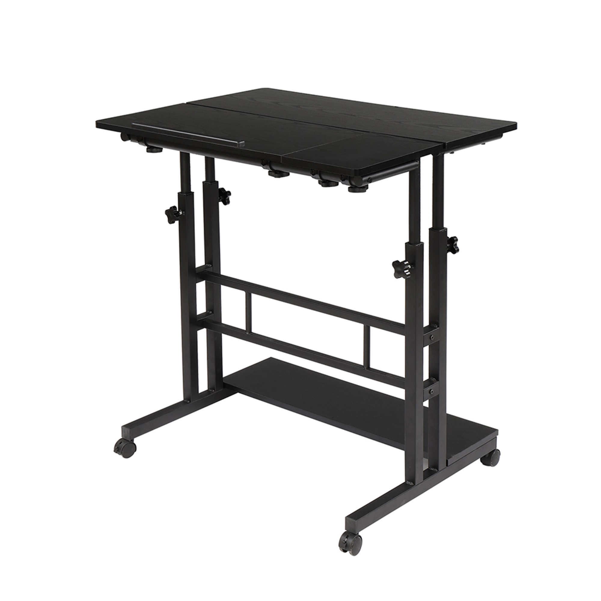 One opening Standing Lifting Computer Desk, Double Tube Lifting