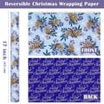 thumbnail image 2 of Papel de regalo WRAPAHOLIC, papel navideño reversible, 43 x 10 m, rollo pequeño, 2 of 7