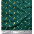 thumbnail image 1 of Soimoi Silk Fabric Dot & Parrot Bird Print Sewing Fabric Yard 42 Inch Wide, 1 of 1