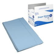 Dynarex Drape Sheets, 2-Ply Tissue, Disposable Paper Sheets Used by Medical Professionals for Patient Privacy and Protection, 40" x 60," 2-Ply, Blue, 1 Case of 100