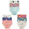 thumbnail image 2 of B&Q's Comfortable Underwear: 9-Pack Cotton Briefs for Toddler Little Girls and Kids | Sizes 2T-7T, 2 of 5
