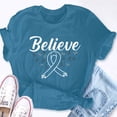 thumbnail image 2 of EcoLoom Believe In The Strong Melanoma Awareness Warrior Short Sleeve Unisex T Shirt Black-S, 2 of 6