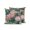 Coral, Aqua, Brown, variant on Outdoor Pillows Waterproof, Summer Coastal Bedding Throw Pillows with Insert for Couch Sofa Bed, Palm Leaves Botanical Starfish Beach Vintage 18x18 Inch Pillowcases Decorative Patio Pillow Set of 1