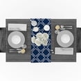 thumbnail image 3 of Moroccan Pattern Modern Table Runner For Wedding Party Chirstmas Cake Floral Tablecloth Home Decoration, 3 of 5