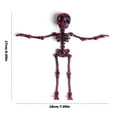 thumbnail image 3 of Poseable Skeleton Fridge Magnet, 3D Printed Articulated Skeleton, Mini Skull Fridge Magnets with Movable Joints, Interesting Human Skull Magnetic Decorations, for Refrigerator Locker, 3 of 9
