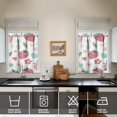 thumbnail image 2 of Vintage Strawberry Tier Kitchen Curtains for Bathroom Living Rod Pocket Window Drapes 28"x36" 2 Panels Window Treatment Tiers, 2 of 4