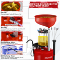 thumbnail image 4 of Fluid Extractor with 18.36 Gallon Tank,Oil Extractor Pump with Measuring Cup & Catch Pan,Oil Pump Extractor with Wheels Height-adjustable from 52.4" to 61.4",Oil Discharge Speed 3.5L/Min, 4 of 7