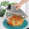 thumbnail image 2 of Silicone Hot Pot Holder Mats - Heat Resistant Kitchen & Dining Table Pads for Pans, Plates, Cups, Cutlery - Square Non-Slip Countertop Protectors, 2 of 6