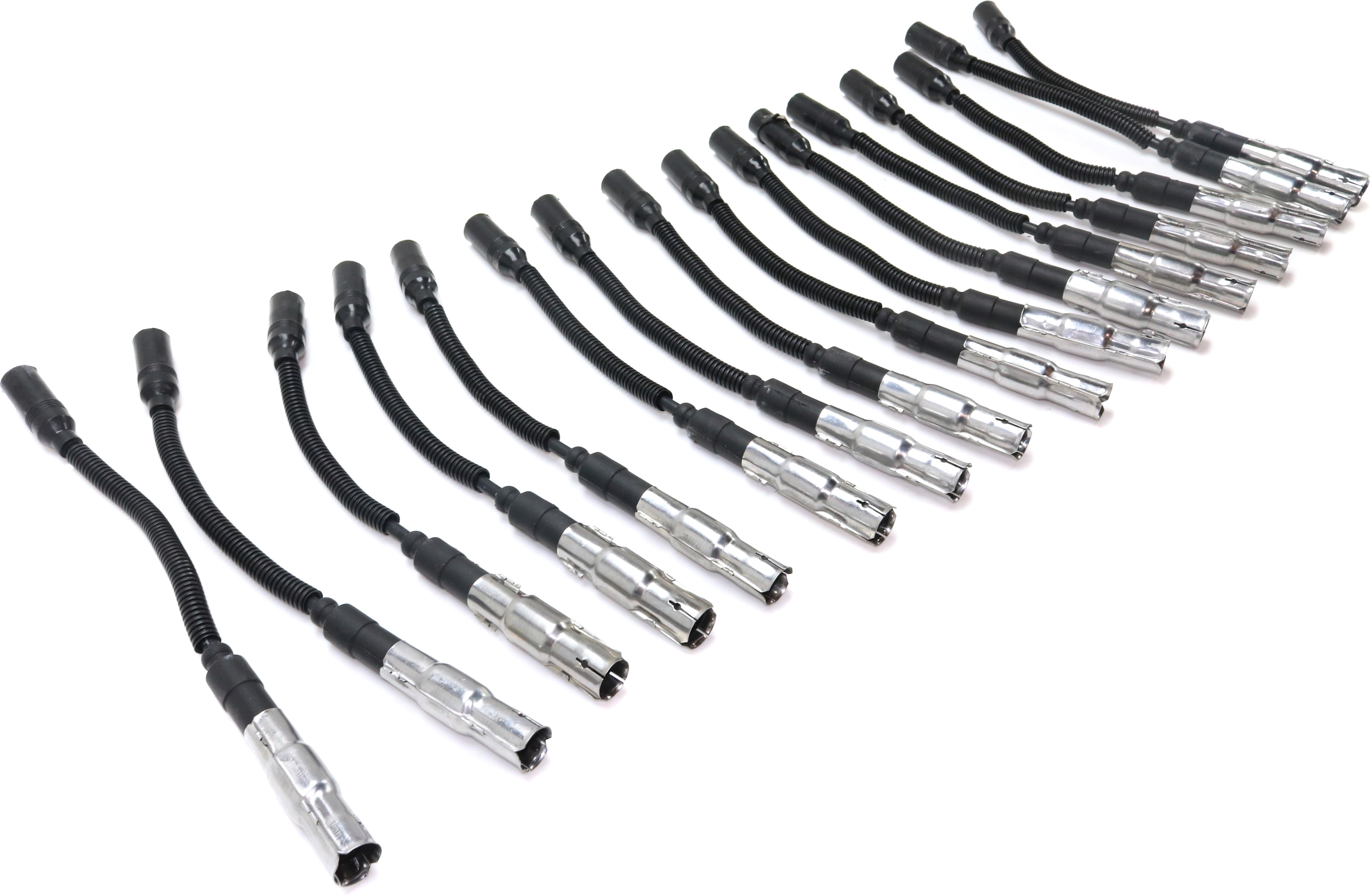 Replacement REPM504812 Spark Plug Wire Compatible with 1998-2000 Mercedes Benz C43 AMG 2003-2010 G55 8Cyl 4.3L 5.5L Set of 16