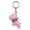 Dark Pink, variant on Fashionable PU French Bulldog Keychain Lovely Charm Key Holder Ornament Decors for Pet Lovers and Trendsetters