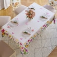 thumbnail image 3 of Spring Easter Tablecloth Rectangle - Waterproof Floral Pattern Decorative Summer Table Cloths, Stain Resistant Wrinkle Free Table Covers for Dinner/Party/Picnic/Indoor/Outdoor, 60 x 84 Inch, 3 of 6