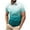 Mint Green, variant on ZCFZJW Tie Dye Polo Shirts for Men Big and Tall Regular Fit Casual Summer Short Sleeve 1/4 Button up V Neck Henley Shirts Loose Fit Soft Cotton T-Shirts Purple XL