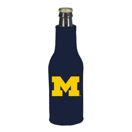 MICHIGAN WOLVERINES BOTTLE SUIT KOOZIE COOZIE COOLER By