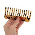 thumbnail image 3 of Unique Bargains 1 Pc Anti-Static Hair Comb Brown Acrylic, 3 of 5