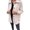 Beige L, variant on Fall Spring Women Coat Single-breasted Buttons Loose Solid Color Turn-down Collar Cardigan Long Sleeves Dating Commuting Jacket