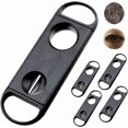 thumbnail image 1 of Cigar Cutter Guillotine &V Cut &, Cigar Cutter for Most Cigar Sizes (Set of 5)11.8*4cm, 1 of 5