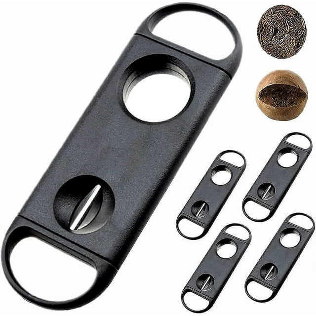 Cigar Cutter Guillotine &V Cut &, Cigar Cutter for Most Cigar Sizes (Set of 5)11.8*4cm