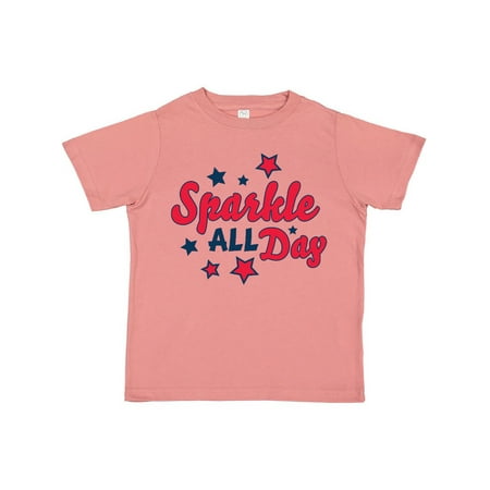 

Inktastic Sparkle All Day with Stars Gift Toddler Boy or Toddler Girl T-Shirt