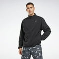 thumbnail image 2 of Reebok Mens Regular fit Windbreaker Coat Jacket  Small Black Solid, 2 of 5