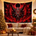 thumbnail image 3 of Menacing Draconic Entity Against Dark Eclipse Background, Spooky Gothic Fantasy for Dark Art Fans, Mystical Occult Home Decor, Halloween Gift Tapestry Wall Hanging for Bedroom and Gaming Room, 3 of 7