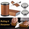 thumbnail image 4 of Knife Sharpener Set Rolling Tumbler Sharpening Stone Kit,2-Angle Double Diamond 400 1000 Discs Kitchen Sharpening System for Steel Knives and Scissor, 4 of 8