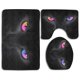 thumbnail image 1 of ABPHQTO Gato negro Juego de alfombras de baño de 3 piezas Alfombra de baño Alfombra de contorno y tapa de inodoro ABPHQTO Cont-CHAPPLE-13848, 1 of 2