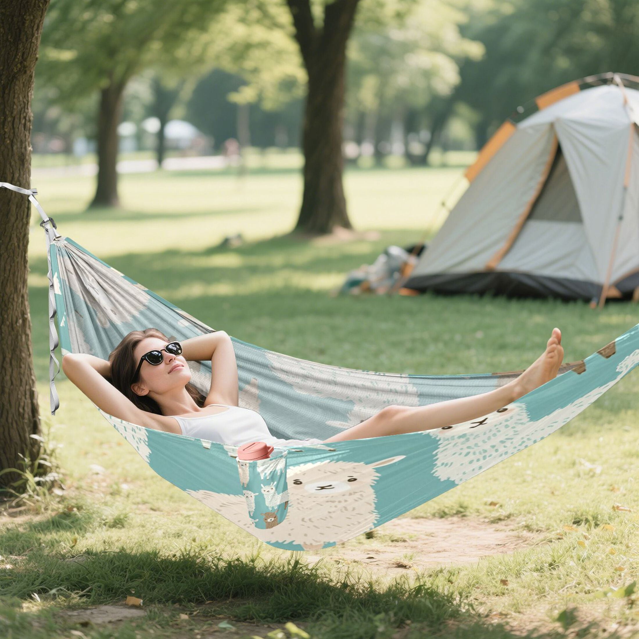 Hammock Camping Hammock Nylon Portable Hammock Travel Camping Hammock Super Cute Cartoon Sheep