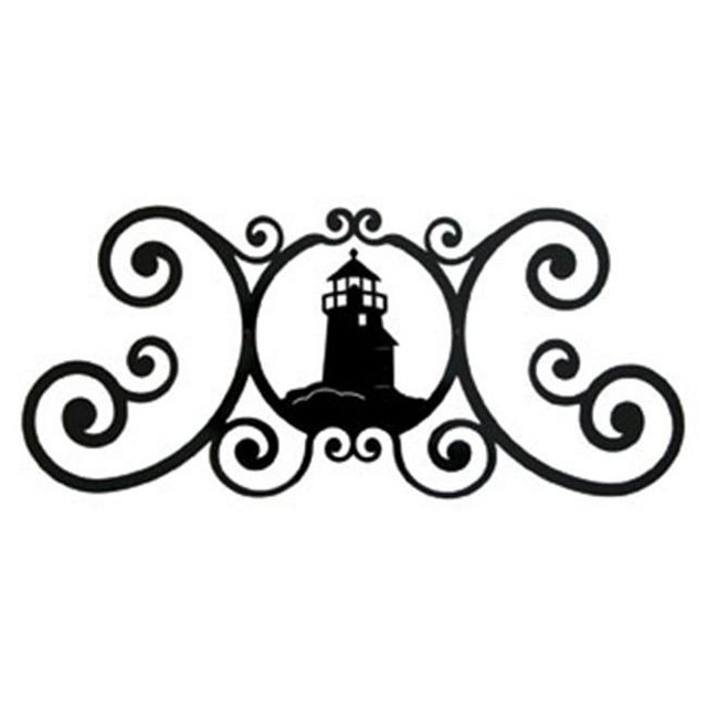 Village Wrought Iron HP-OD-10 Lighthouse Over Door Plaque