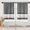 Grey White, variant on Black Kitchen Curtains 36 Inch Length Kitchen Doodle Window Curtains Over Sink Set of 2, Funny Short Tier Curtain for Kitchen, Abstract Small Kitchen Decor