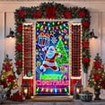 thumbnail image 5 of LmnLft Colorful Santa Claus Christmas Door Curtains, Holiday Party Door Cover Banner for Indoor and Outdoor Decor, 5 of 6