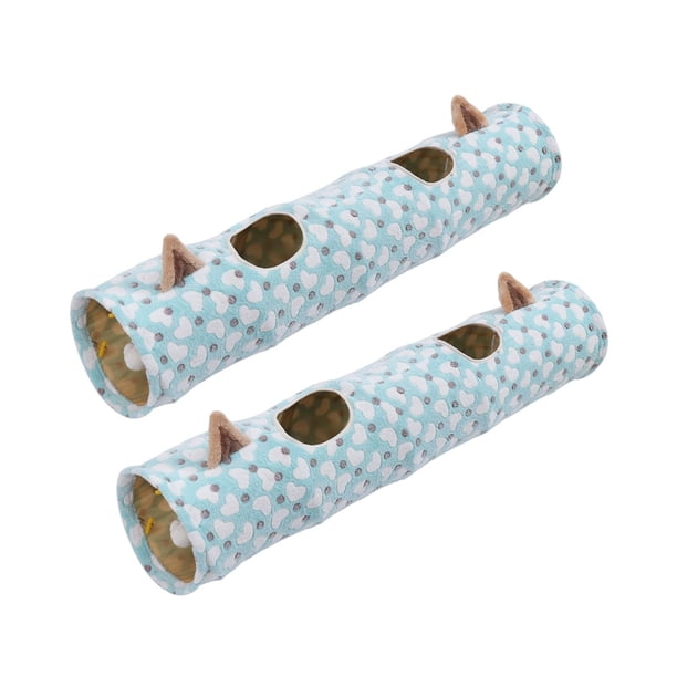 2x tubo de para gatos cama de juguete plegable cómoda para animales pequeños para conejos Corazón Yuyangstore Gato Túnel