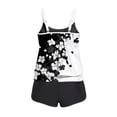 thumbnail image 4 of cocolona Womens Two Piece Tankini Swimsuits Summer Floral Print V Neck Loose Modest Bathing Suit with Boyshorts, 4 of 6