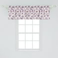 thumbnail image 2 of Ambesonne Underwater Window Valance, Coral Seahorse Shell, 54" X 18", Mauve and Pastel Pink, 2 of 3