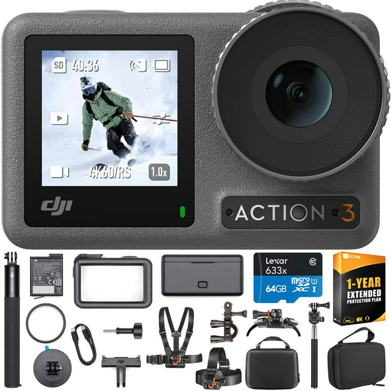 DJI Osmo Action 3 Action Camera - Adventure Combo with 64GB