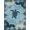 Blue, Pattern 14, variant on ODIKA Sea Turtle Centerpiece Weathered Navigation Chart Anchor Motif Stain Resistant Low Profile for Dorm Room, Small Living Apartment