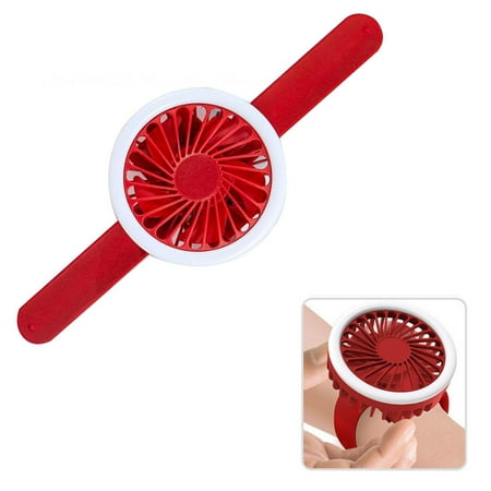

SterneMond USB mini charging small fan summer outdoor watch shape small fan Red