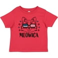 thumbnail image 3 of Inktastic 4th of July Meowica Cat in Flag Sunglasses Boys or Girls Baby T-Shirt, 3 of 5
