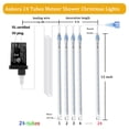 thumbnail image 2 of Luces navideñas para exteriores Aukora, 24 tubos, 5 m, 110 V, 2 of 9