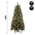 thumbnail image 2 of Holiday Time 1.98M Prelit Green Christmas Tree, 250 Clear Incandescent Lights, 2 of 4
