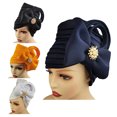 thumbnail image 3 of Eosunjian Turban Cap Bow Adjustable Women Satin Surface Breathable African Headwrap for Daily Wear, 3 of 13