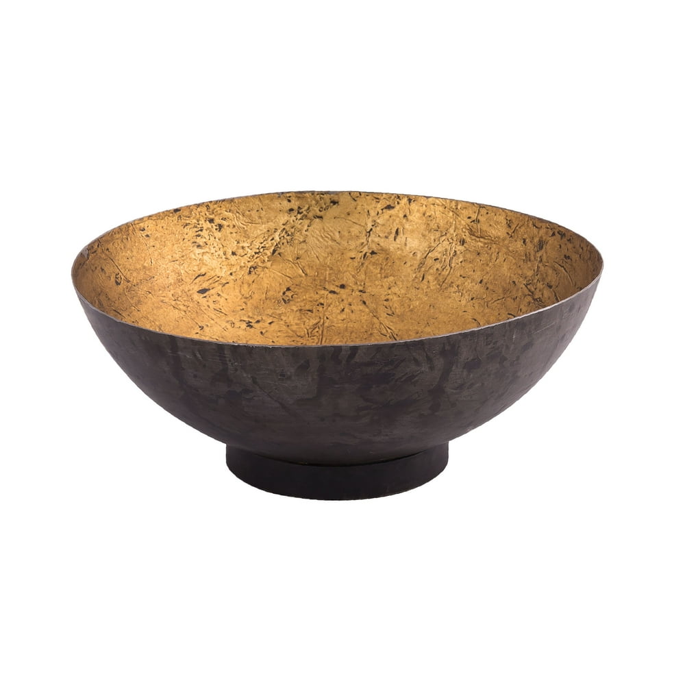 Iron Bowl in Antique Gold and Black - Large - Walmart.com - Walmart.com